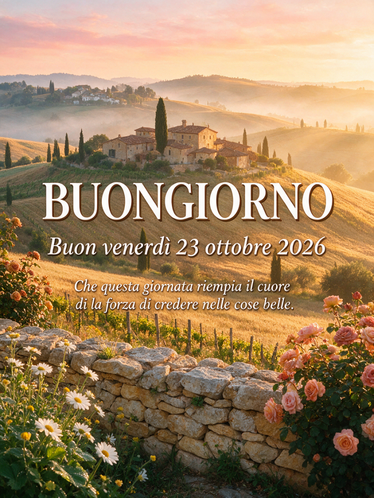 Buongiorno buon venerdì 23 ottobre 2026 - immagine 4