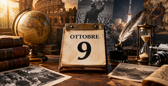 Accadde oggi 9 ottobre: eventi e curiosità della giornata
