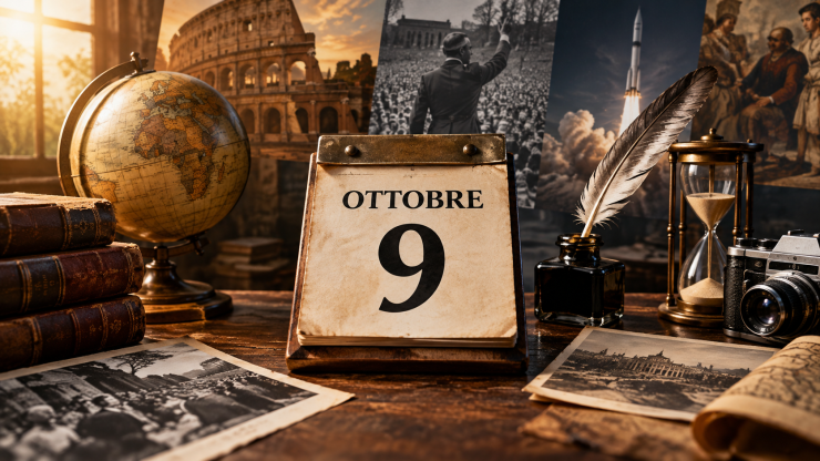 Accadde oggi 9 ottobre: eventi e curiosità della giornata