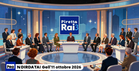 Presa Diretta Rai 3 - illustrazione AI