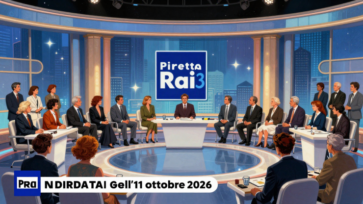 Presa Diretta Rai 3 - illustrazione AI