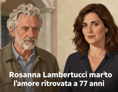 Rosanna Lambertucci marito - illustrazione AI