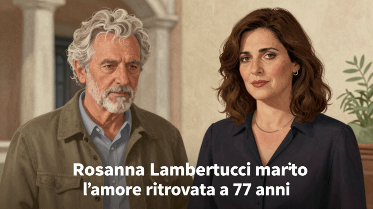Rosanna Lambertucci marito - illustrazione AI