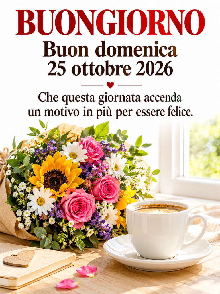 Buongiorno buon domenica 25 ottobre 2026 - immagine 3