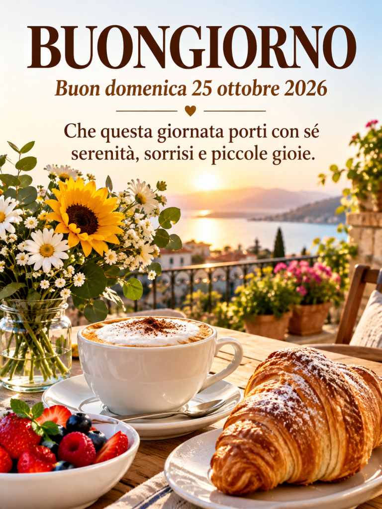 Buongiorno buon domenica 25 ottobre 2026 - immagine 1
