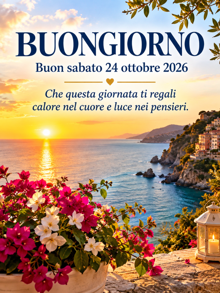 Buongiorno buon sabato 24 ottobre 2026 - immagine 2