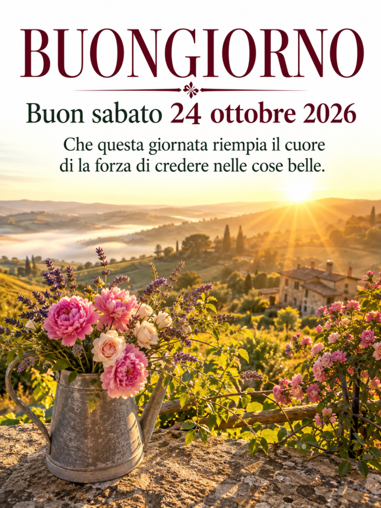Buongiorno buon sabato 24 ottobre 2026 - immagine 4