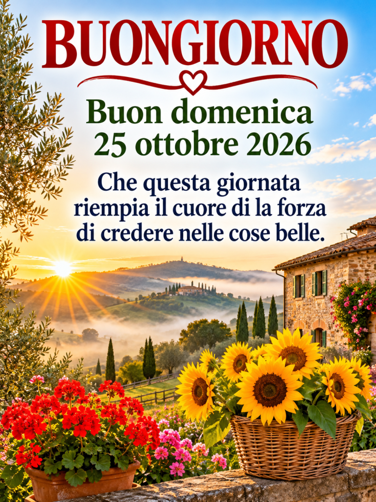 Buongiorno buon domenica 25 ottobre 2026 - immagine 4