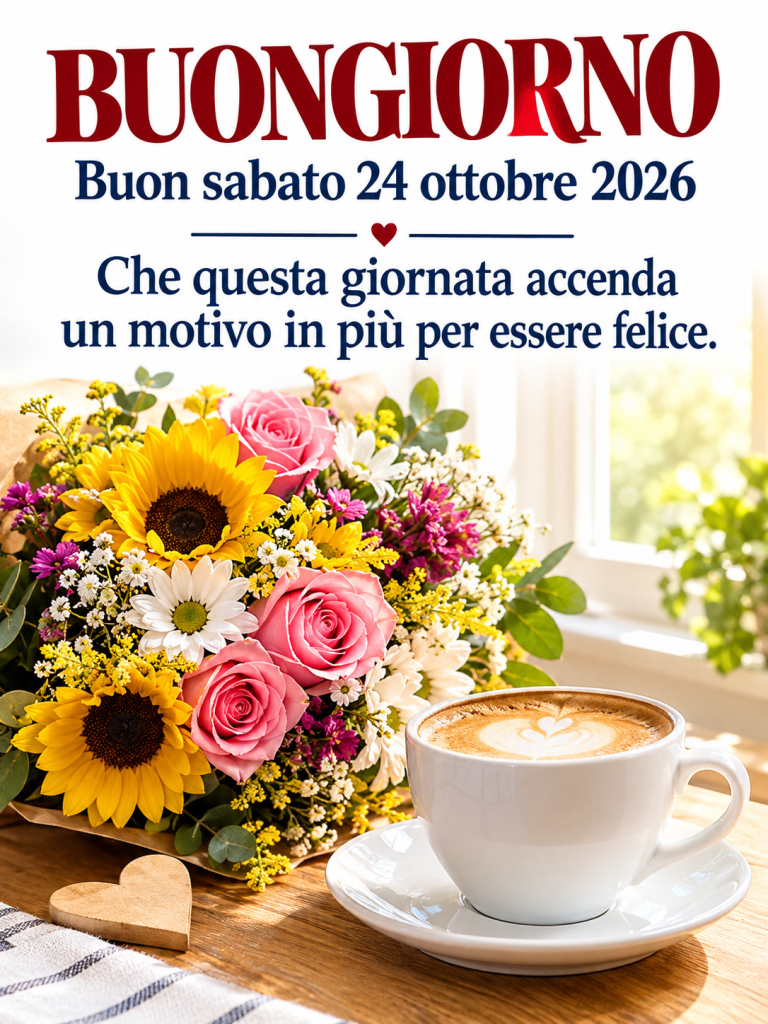 Buongiorno buon sabato 24 ottobre 2026 - immagine 3