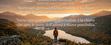 Frase del giorno domenica 18 ottobre 2026 — illustrazione editoriale