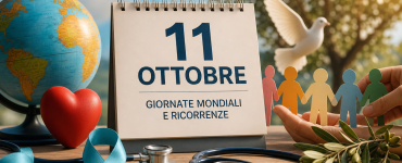 Giornate mondiali e ricorrenze del 11 ottobre — illustrazione editoriale