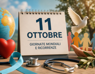 Giornate mondiali e ricorrenze del 11 ottobre — illustrazione editoriale
