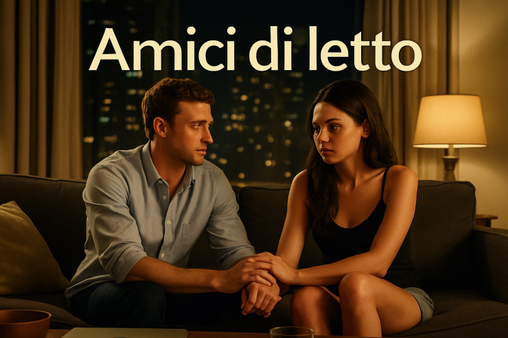 come finisce Amici di letto – illustrazione originale