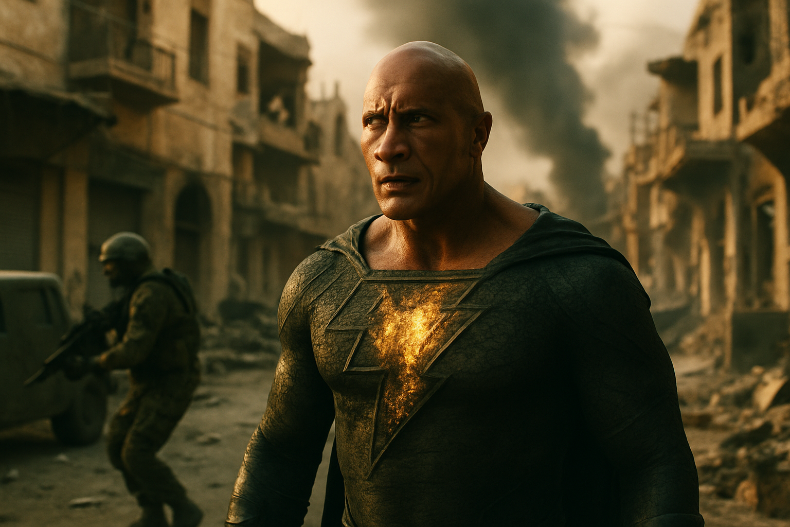 come finisce Black Adam – illustrazione originale