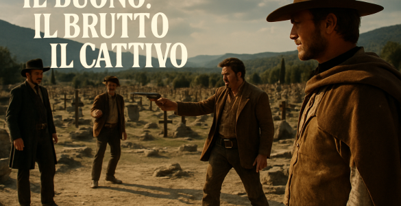 come finisce Il buono, il brutto, il cattivo – illustrazione originale