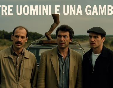 come finisce Tre uomini e una gamba – illustrazione originale