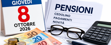 Pensioni e INPS giovedì 8 ottobre 2026: pagamenti, cedolino e novità