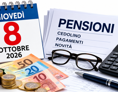 Pensioni e INPS giovedì 8 ottobre 2026: pagamenti, cedolino e novità