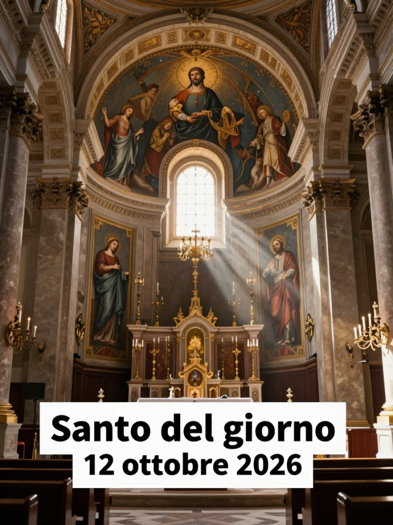 Santo del giorno 12 ottobre 2026 — illustrazione editoriale