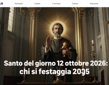 Santo del giorno 12 ottobre 2026 — illustrazione editoriale