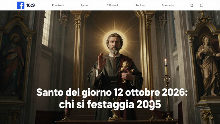 Santo del giorno 12 ottobre 2026 — illustrazione editoriale