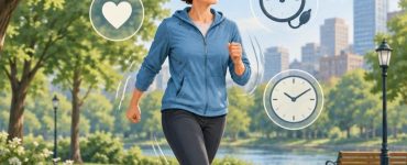 Grafica illustrativa per camminata veloce