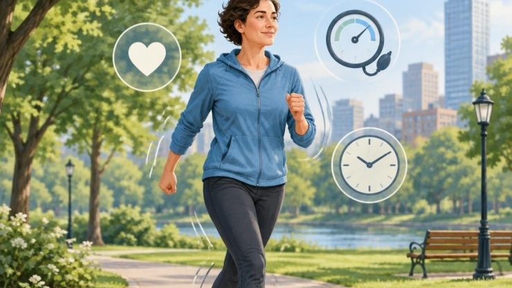 Grafica illustrativa per camminata veloce