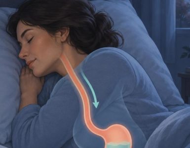 Grafica illustrativa per fianco sinistro reflusso