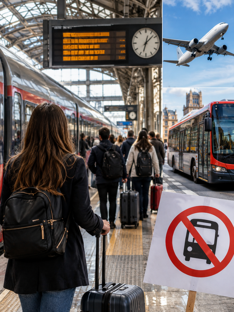 Scioperi venerdì 9 ottobre 2026: trasporti, treni, aerei e mezzi pubblici