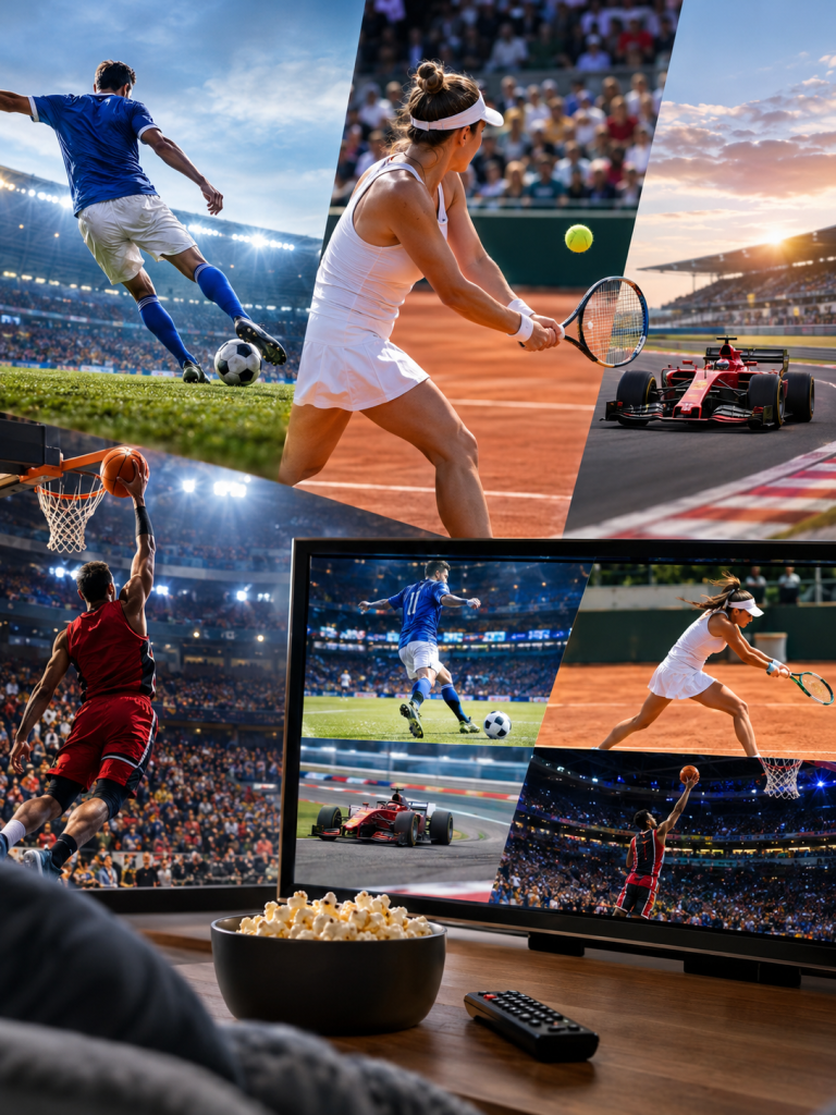 Sport oggi 9 ottobre 2026 in TV e streaming — illustrazione editoriale