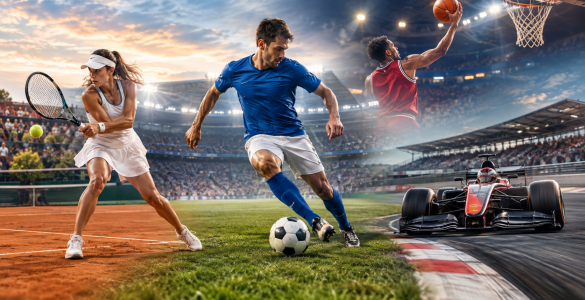 Sport oggi 9 ottobre 2026 in TV e streaming — illustrazione editoriale