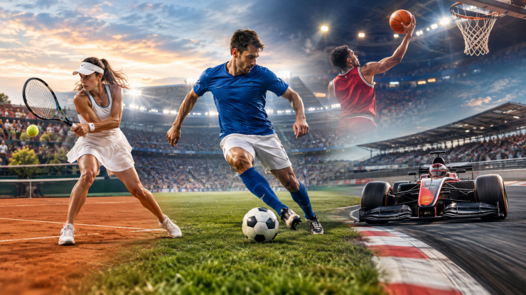 Sport oggi 9 ottobre 2026 in TV e streaming — illustrazione editoriale