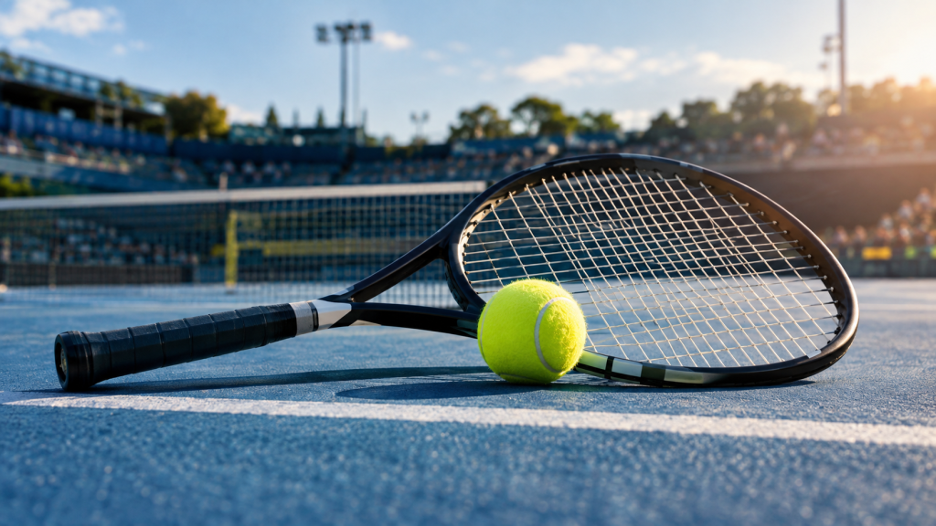 Tennis oggi 9 ottobre 2026 — illustrazione editoriale